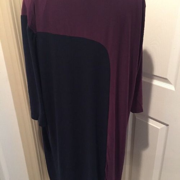 Lucie Lu Womens Purple and Blue Shifted Dress 4X - Picture 2 of 6